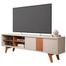 Rack Bancada P/ Tv 60'' Paraty Permóbili Off White-Savana - 1