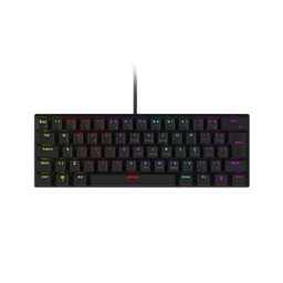 Teclado Mecânico 60% Vinik Anihi Black - Switch Red - Led Rainbow - 1
