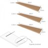 Conjunto Home Office Escrivaninha Balcão 2 Portas Armário Aéreo 3 Prateleiras Bramov - 6