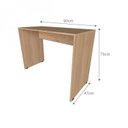 Ver imagem 4 de Conjunto Home Office Escrivaninha Balcão 2 Portas Armário Aéreo 3 Prateleiras Bramov