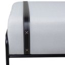 Ver imagem 5 de Puff Quadrado Turin Base de Metal Agarb Decor