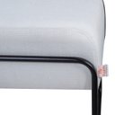 Ver imagem 4 de Puff Quadrado Turin Base de Metal Agarb Decor