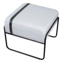 Ver imagem 1 de Puff Quadrado Turin Base de Metal Agarb Decor