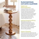 Ver imagem 6 de Mesa Lateral Redonda em Madeira Maciça Sôma CabeCasa MadeiraOriginals Marrom/Caramelo
