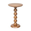 Ver imagem 2 de Mesa Lateral Redonda em Madeira Maciça Sôma CabeCasa MadeiraOriginals Marrom/Caramelo