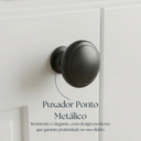 Ver imagem 7 de Cristaleira 1 Porta com Vidro 60cm Cozinha Sevilha 100% MDF Branco