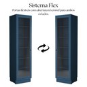 Ver imagem 5 de Cristaleira 1 Porta com Vidro 60cm Cozinha Sevilha 100% MDF Azul/Órion