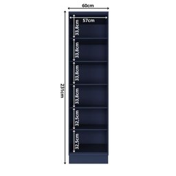 Paneleiro 1 Porta com Vidro 60cm Cozinha Sevilha - 4