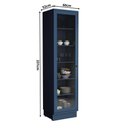 Ver imagem 4 de Cristaleira 1 Porta com Vidro 60cm Cozinha Sevilha 100% MDF