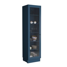 Paneleiro 1 Porta com Vidro 60cm Cozinha Sevilha - 1