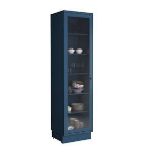 Paneleiro 1 Porta com Vidro 60cm Cozinha Sevilha