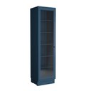 Ver imagem 3 de Cristaleira 1 Porta com Vidro 60cm Cozinha Sevilha 100% MDF Azul/Órion
