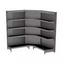 Ver imagem 1 de Gondola Parede 170 Fit Ate 2 Metros 1 Canto Preto 15b Sp Etiqueta