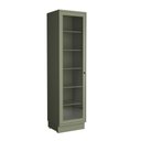 Ver imagem 3 de Cristaleira 1 Porta com Vidro 60cm Cozinha Sevilha 100% MDF Verde
