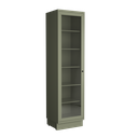 Ver imagem 3 de Cristaleira 1 Porta com Vidro 60cm Cozinha Sevilha 100% MDF