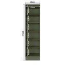 Ver imagem 5 de Cristaleira 1 Porta com Vidro 60cm Cozinha Sevilha 100% MDF Verde