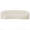 Ver imagem 4 de Sofá Curvo Orgânico Sala Recepção 3 Lugares Alemanha 180cm Bouclé