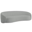 Ver imagem 2 de Sofá Curvo Orgânico Sala Recepção 3 Lugares Alemanha 180cm Bouclé