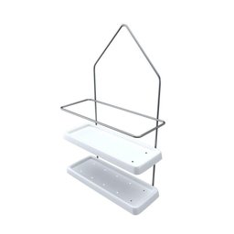 Porta Shampoo com Base de Plástico - Stolf Branco - 1