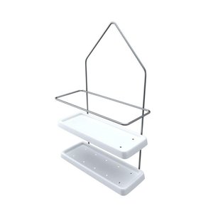 Porta Shampoo com Base de Plástico - Stolf Branco