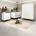 Ver imagem 2 de Jogo de Quarto Classic Elfe Gaveteira Branco Fosco - Moveisaqui