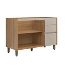 Ver imagem 3 de Balcão 120cm Allure Linea Brasil Jequitiba/Gris Fosco