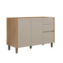 Ver imagem 1 de Balcão 120cm Allure Linea Brasil Jequitiba/Gris Fosco
