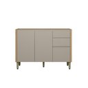 Ver imagem 2 de Balcão 120cm Allure Linea Brasil Jequitiba/Gris Fosco