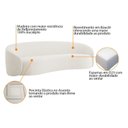 Ver imagem 7 de Sofá Curvo Orgânico Sala Recepção 3 Lugares Alemanha 200cm Bouclé Branco