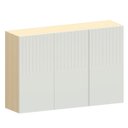 Ver imagem 1 de Armário Aéreo para Cozinha 120 Cm 3 Portas Aurora Cinza Cristal Pet