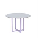 Ver imagem 1 de Mesa de Reunião Redonda 100cm MRR1100P25TUB Cinza/Lilás