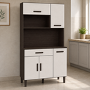 Ver imagem 2 de Cozinha Modulada Slim 5 Portas 1 Gaveta Café Branco Formimóveis