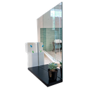 Ver imagem 1 de Espelheira Retangular 30x40cm Com Prateleira Preta MDF