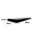 Ver imagem 6 de Espelheira Retangular 30x40cm Com Prateleira Preta MDF