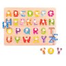 Brinquedo de Encaixe madeira Encaixe Alfabeto com Pinos - 1