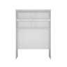 Guarda Roupa Modulado Aéreo Casal 100% Mdf Branco - 2