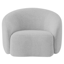 Poltrona Decorativa Curva Sala Recepção Alemanha Linho - 4