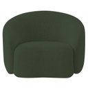 Ver imagem 4 de Poltrona Decorativa Curva Sala Recepção Alemanha Linho Verde