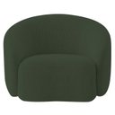 Ver imagem 4 de Poltrona Decorativa Curva Sala Recepção Alemanha Linho Verde