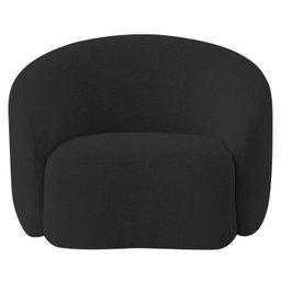 Poltrona Decorativa Curva Sala Recepção Alemanha Linho - 4