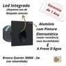 Kit 11 Balizador Escada Parede Embutir Externo/interno Led - Preto - 2