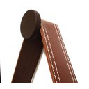 Ver imagem 6 de ESPELHO REDONDO DECORATIVO COM MOLDURA ALÇA DE COURO 40CM CARAMELO