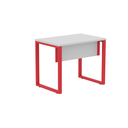 Ver imagem 3 de Escrivaninha Mesa Escritório PE25 90cm Cinza e Vermelho