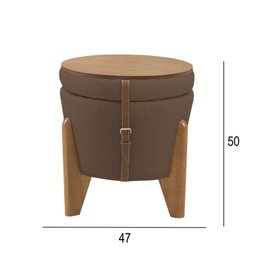 Conjunto para Sala de Estar com Poltrona e Puff Orion Veludo - 4