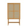 Cristaleira Baixa Magna Porta Rattan CabeCasa MadeiraMadeira - 10