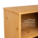 Ver imagem 4 de Cristaleira Baixa Magna Porta Rattan CabeCasa MadeiraOriginals