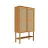 Cristaleira Baixa Magna Porta Rattan CabeCasa MadeiraMadeira - 11