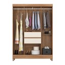 Ver imagem 4 de Guarda Roupa Solteiro Ambiente Ecom 2 Amêndola Touch Off White – Demóbile