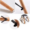 Ver imagem 5 de Conjunto de Jantar Mesa Eiffel 120cm Preta + 6 Cadeiras Eiffel Dkr Pretas