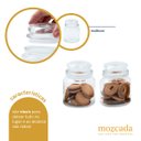 Ver imagem 4 de Kit 2 potes de vidro com tampa herméticos redondos 500ml - Mozcada